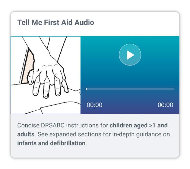 Audio resuscitation guide